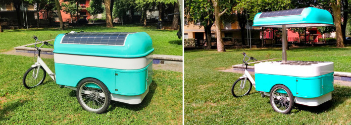 e-bike street food