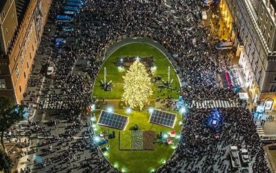 Il Natale a Roma è sostenibile: fotovoltaico e illuminazione “a pedali”
